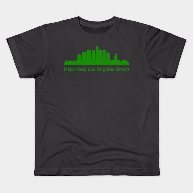 Help Keep Los Angeles Green - Recycle Kids T-Shirt by PeppermintClover